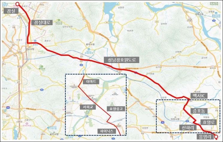 Direct Metropolitan Bus Route from Bubal, Icheon to Jamsil Station Approved... Operations Set to Begin Next Year