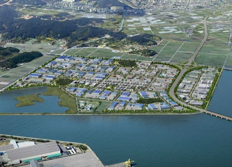 광양만권 세풍산업단지 조감도. 광양경자청 제공