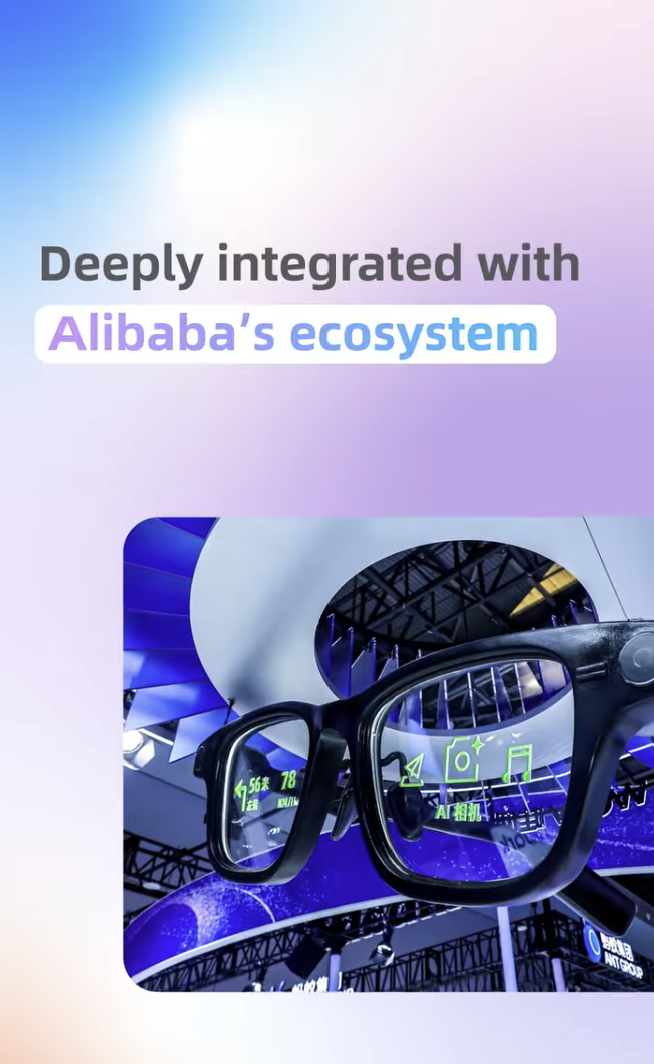 중국 알리바바, 70만원대 AI 안경 출시…메타에 도전장 
