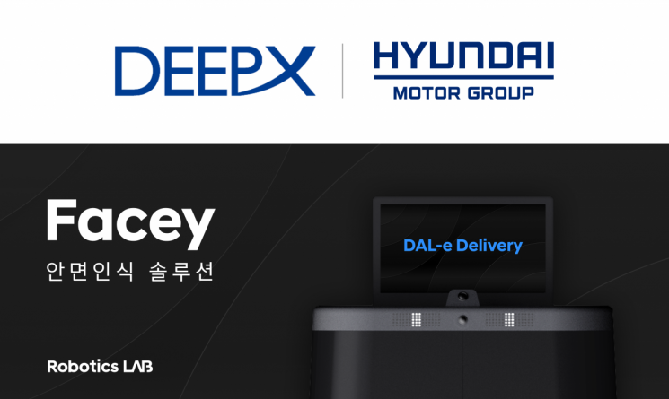 DeepX与现代汽车机器人实验室共同开发的机器人用人工智能平台已进入商业化阶段。DeepX的M1已与现代汽车机器人实验室的人脸识别系统Facey联动，在此基础上，配送机器人DAL-e Delivery正在验证收件人刷脸认证、用户识别和个性化引导等功能。DeepX提供