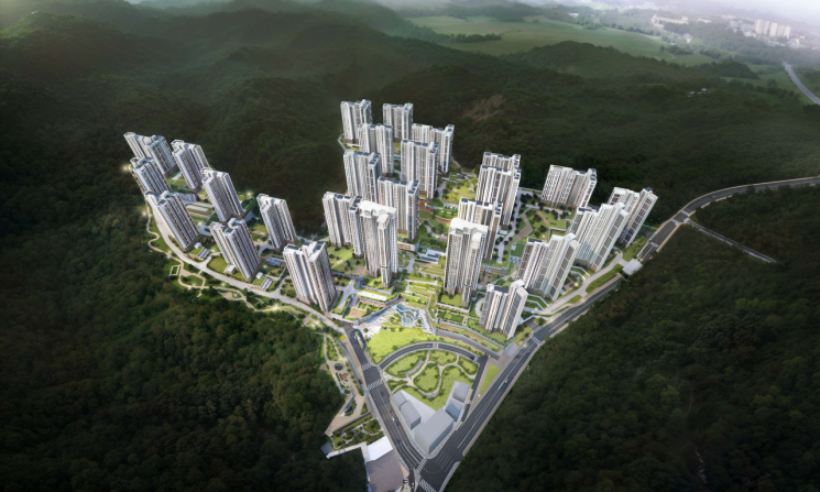 노원구 백사마을 조감도. 연합뉴스