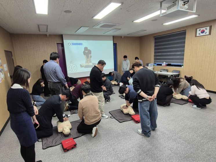 강원관광재단, '소방·응급처치·심폐소생술 교육' 실시