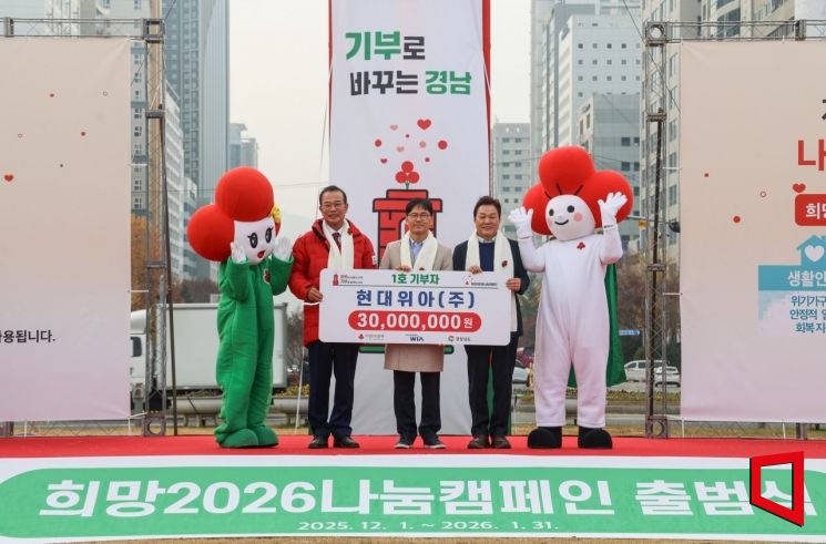 현대위아, 저소득층 가정에 구급약 상자 600개 기부