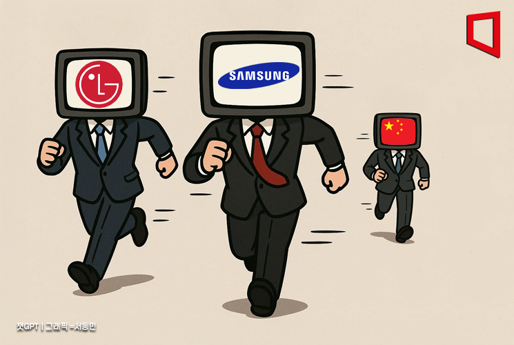 中 따돌린 OLED 기술력…삼성·LG, 점유율 30% 우위