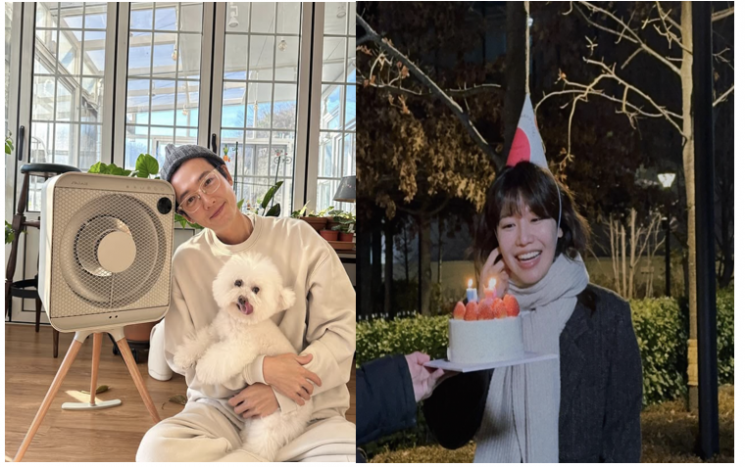 배우 정경호와 가수 수영. 정경호 수영 인스타그램 캡처