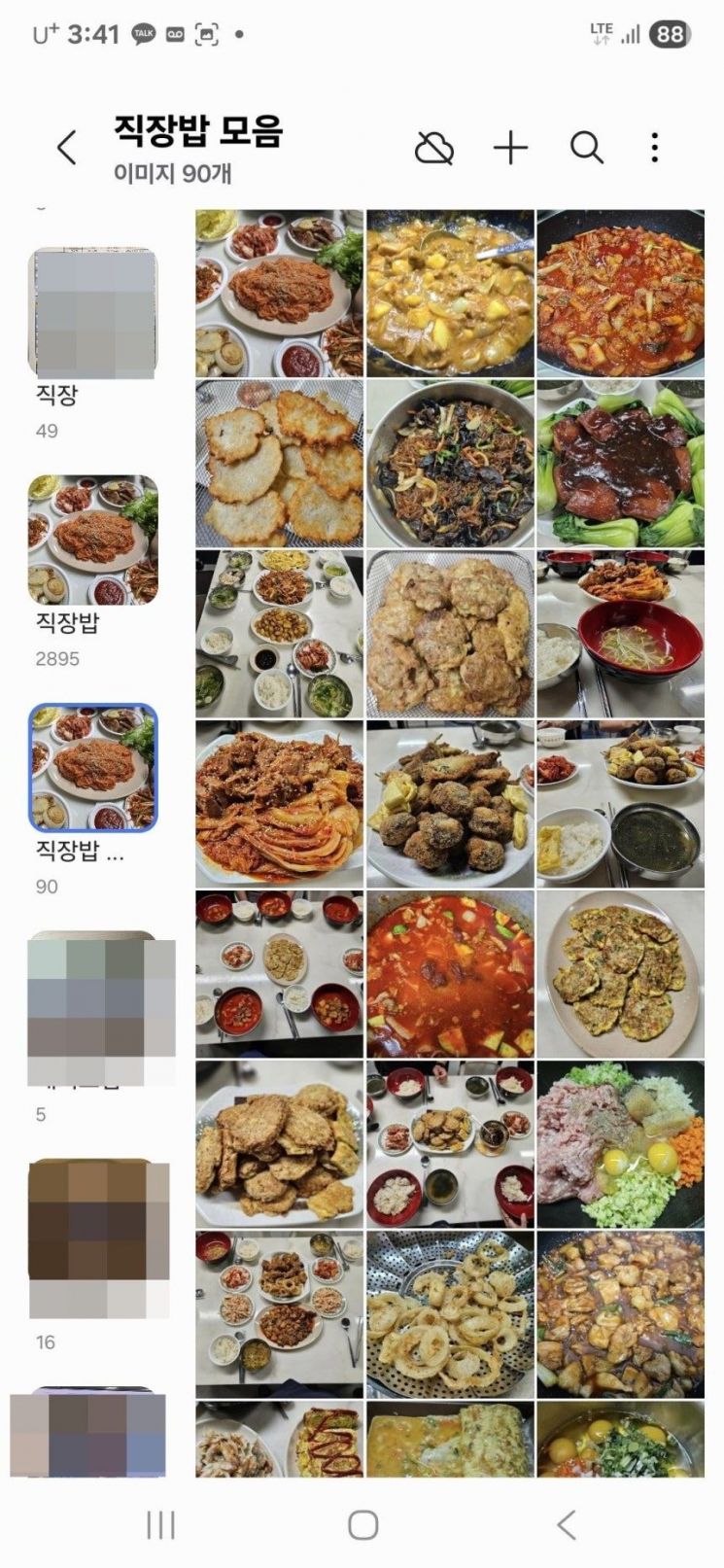 "직장인 3000원 점심 시리즈"를 올리고 있는 A씨가 직접 장보고 요리해 만든 식단들. 보배드림