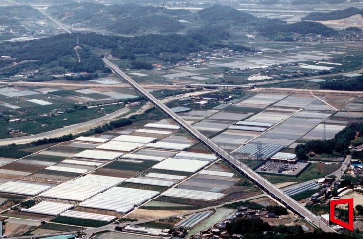 김천시 율곡동 2006년 혁신도시 전경.