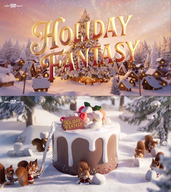 ‘케이크 원더랜드’ 속에서 펼쳐지는 배스킨라빈스 크리스마스 광고 공개