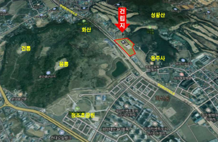 국립고궁박물관 분관 건립지 위치도