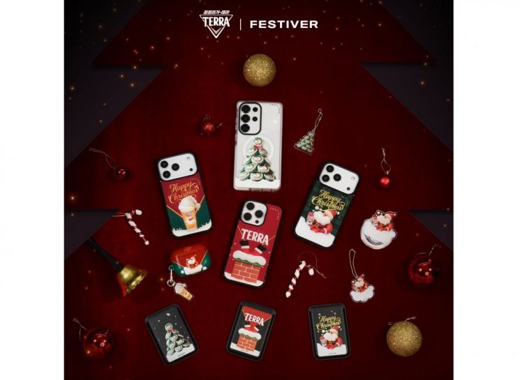 테라 X 페스티버 크리스마스 굿즈 13종. 하이트진로 제공.