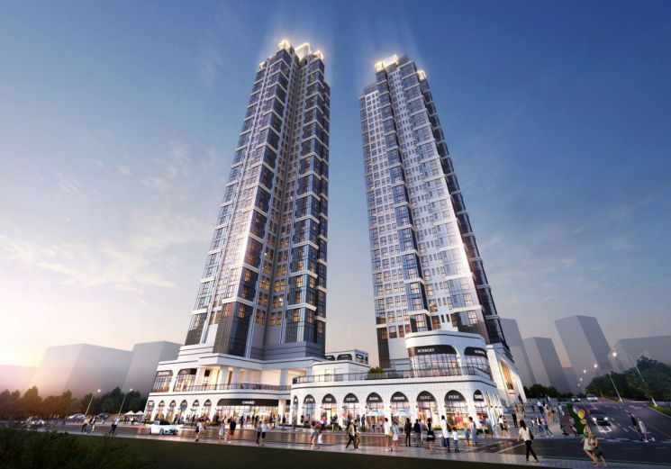 연내 분양 예정인 해링턴 스퀘어 과천 조감도. 더피알.