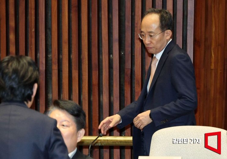 [포토] 의원총회 참석하는 추경호