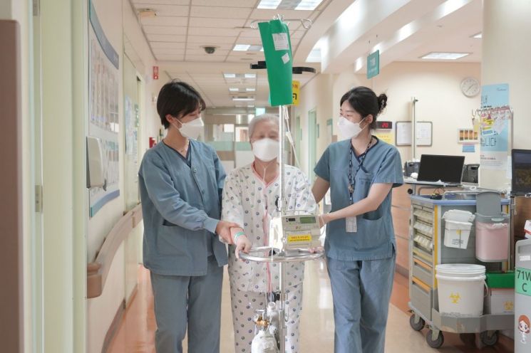 동남권원자력의학원 간호간병통합서비스병동. 동남권원자력의학원 제공