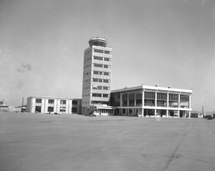 김포공항 모습(1963년). 강서구 제공.