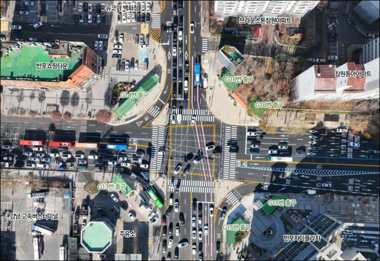 서초구, ‘고속터미널사거리 전방향 횡단보도’ 신설…17년 숙원 해결