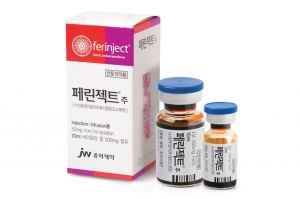 JW중외제약의 고용량 철분 주사제 '페린젝트'. JW중외제약