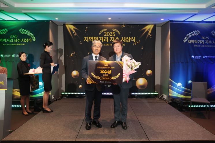 진안군, 지역먹거리 지수 평가서 '우수상' 