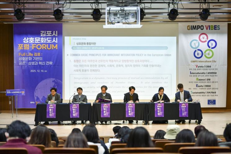 김포시, 상호문화도시 포럼 개최…'공존·혁신' 새 지평 열고 중장기 전략 논의