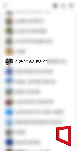 Image of the Democratic Party KakaoTalk group chat in the Boryeong area / Informant