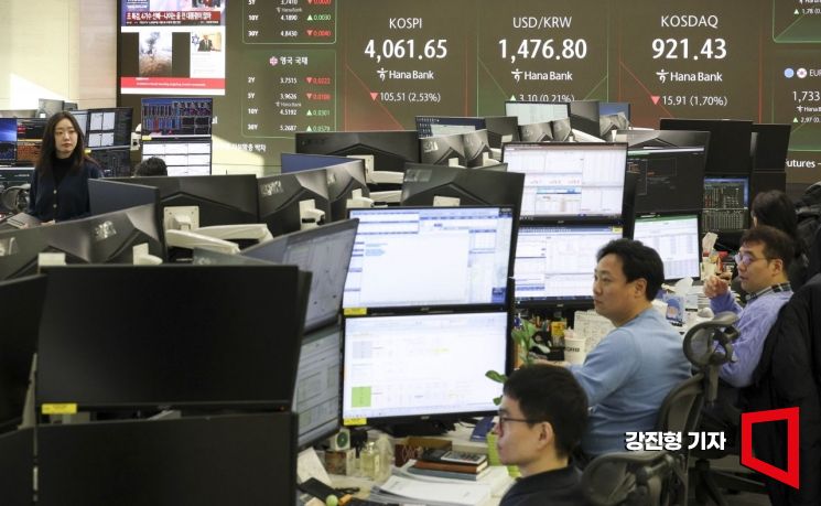 [포토] 4100선 무너진 코스피