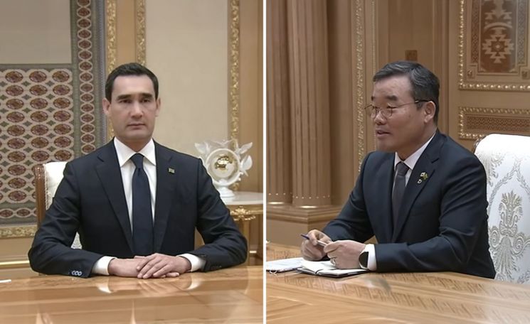 대우건설, 투르크메니스탄 지도부와 현지 사업 논의