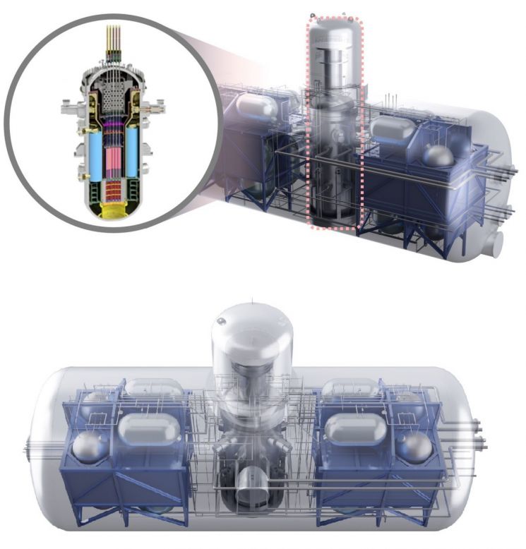 SMART100 적용 안전격납용기(SCV) 개념안. 원자력연구원 제공