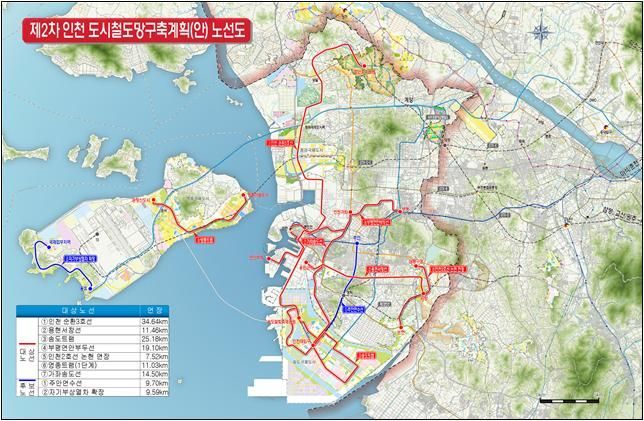 인천순환3호선 등 7개 노선 '인천 도시철도망 구축계획'…내년 승인 전망