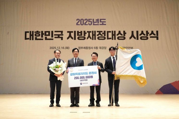 춘천시, 민생회복 소비쿠폰 집행 최상위 등급