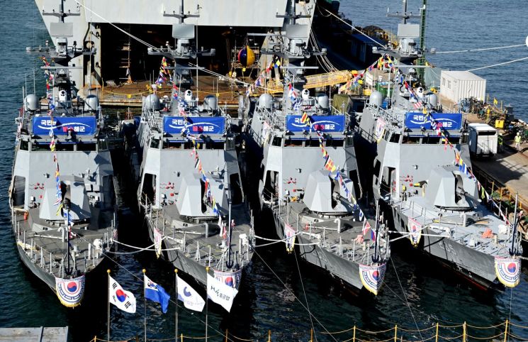 'NLL수호신' 4척 또 건조한다… HJ중공업, 해군 신형고속정 총 3125억원 수주