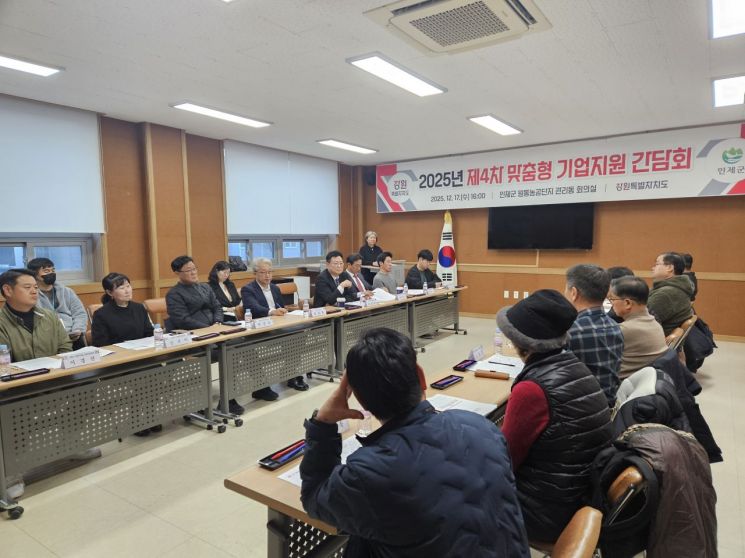 인제군, 중소기업과 소통 강화…맞춤형 기업지원 간담회 개최