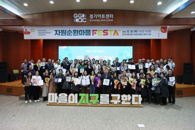 경기도, 자원순환마을 18곳 운영해 30톤 폐기물 재활용