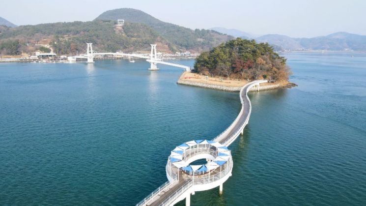 광양 섬진강 품은 쉼, 배알도 해맞이다리 쉼터 조성