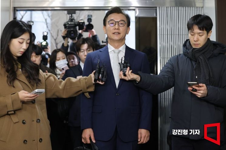 [포토] 입장 밝히는 전재수 민주당 의원