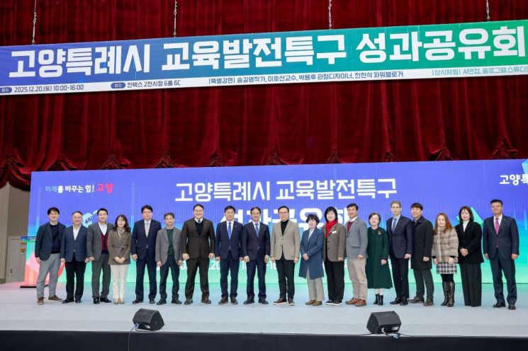 [포토]고양시, ‘교육발전특구 성과공유회’ 개최…학부모 등 2000여명 운집