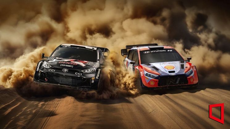 현대차 "토요타는 라이벌이자 동반자"…WRC 3관왕 축하 광고