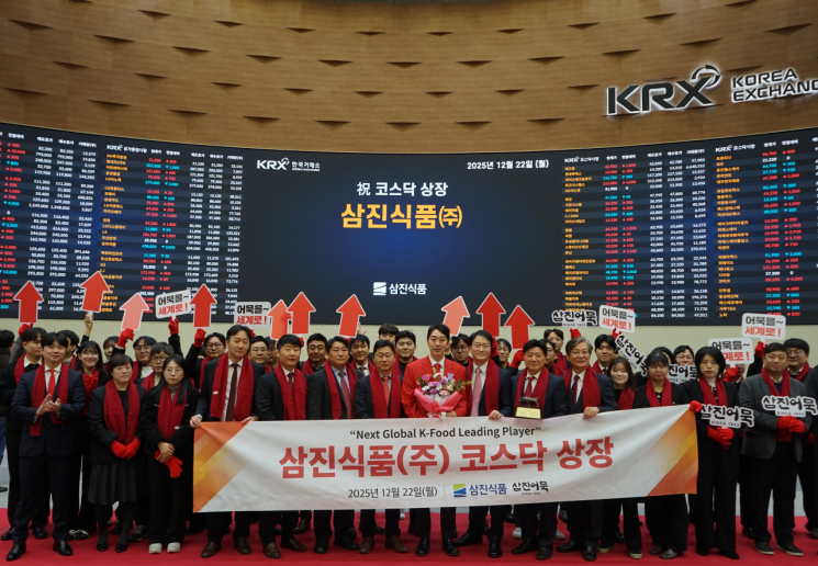 삼진식품, 코스닥 상장기념식 개최… 공개기업 새 출발