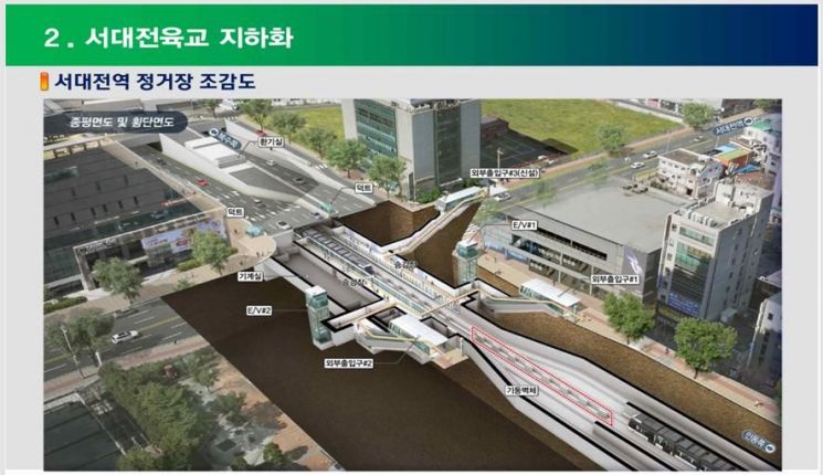 대전도시철도 2호선, 12공구 착공...'서대전육교·테미고개' 지하화 
