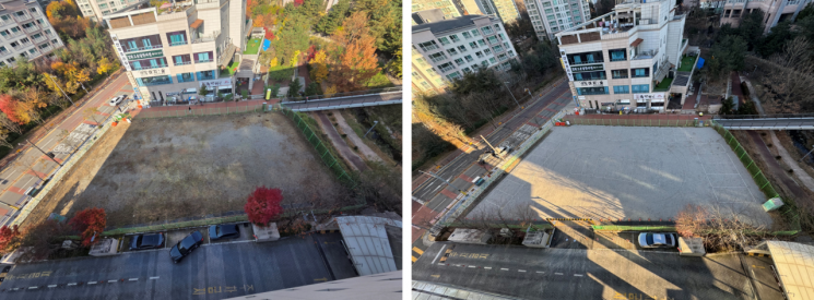 용인상현도서관 임시주차장 조성…23일 개방