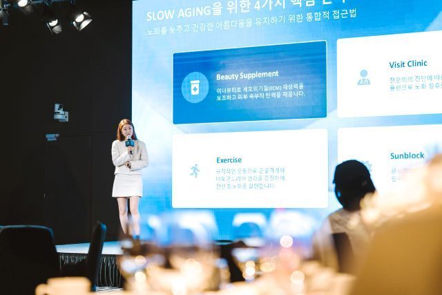 인크레더블버즈, 누트라코스 행사서 골드제이의원 이현주 대표원장 초청 강연