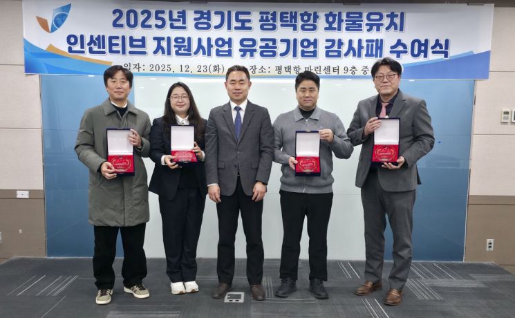 평택항만공사, 평택항 물동량 증대 등 기여기업에 감사패