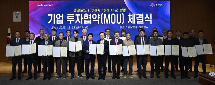 힘쎈충남, 18개 기업서 4355억 투자 유치