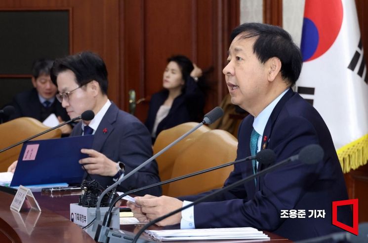 [포토] 경제관계장관회의 주재한 구윤철 경제부총리