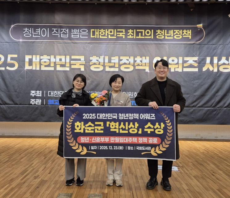 화순군, 대한민국 청년정책 어워즈서 '혁신상'