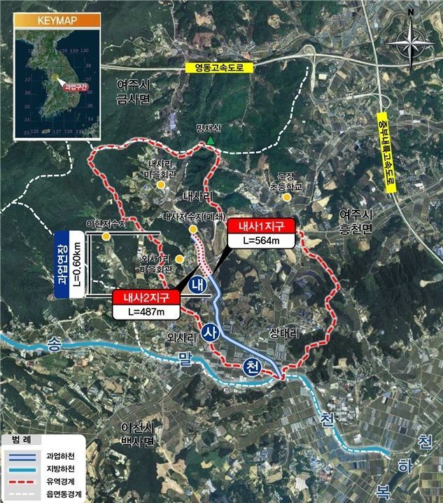 경기도, 여주 내사천 0.6㎞ 정비 본격 추진…총 85억원 투입