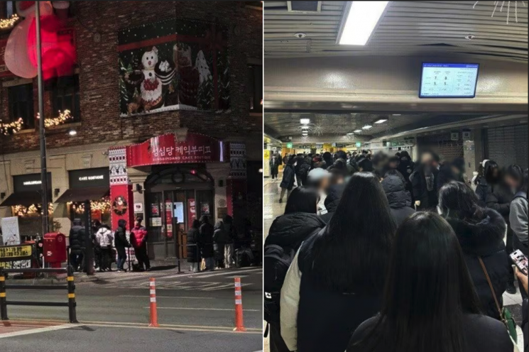 "대기줄만 200m, 5시간 웨이팅도 불사" 딸기시루 케이크에 난리난 대전