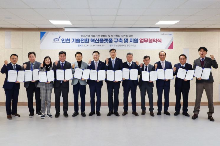 기보, 인천시 등 11개 기관과 기술전환 '원스톱 플랫폼' 구축