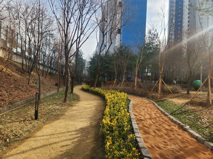 대구 동구, 4억1300만원 들여 봉무동에 363m 맨발산책로 조성
