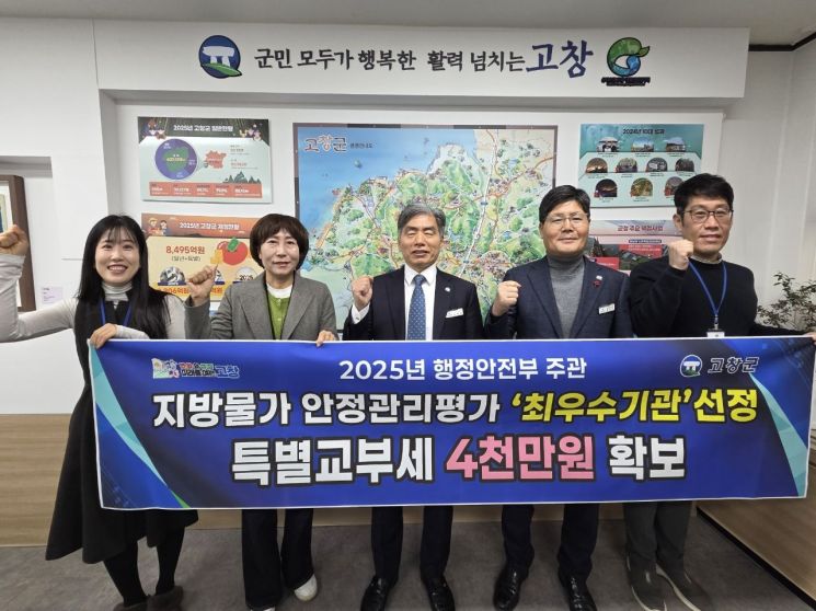 고창군, 지방물가 안정관리 평가서 '최우수기관'