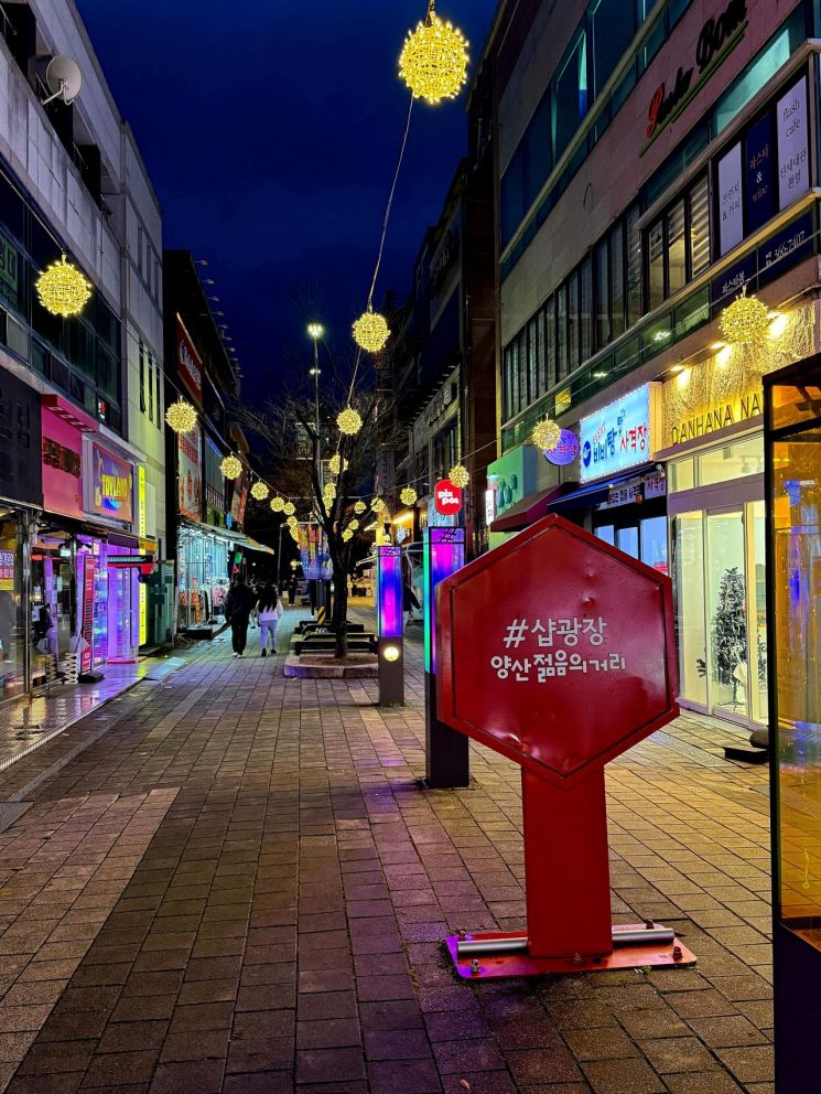 빛으로 만든 양산 젊음의 거리, 빛의 향연으로 연말 대미 장식