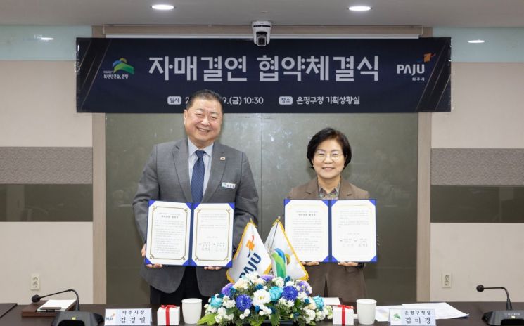 은평구, 경기도 파주시와 자매결연 협약